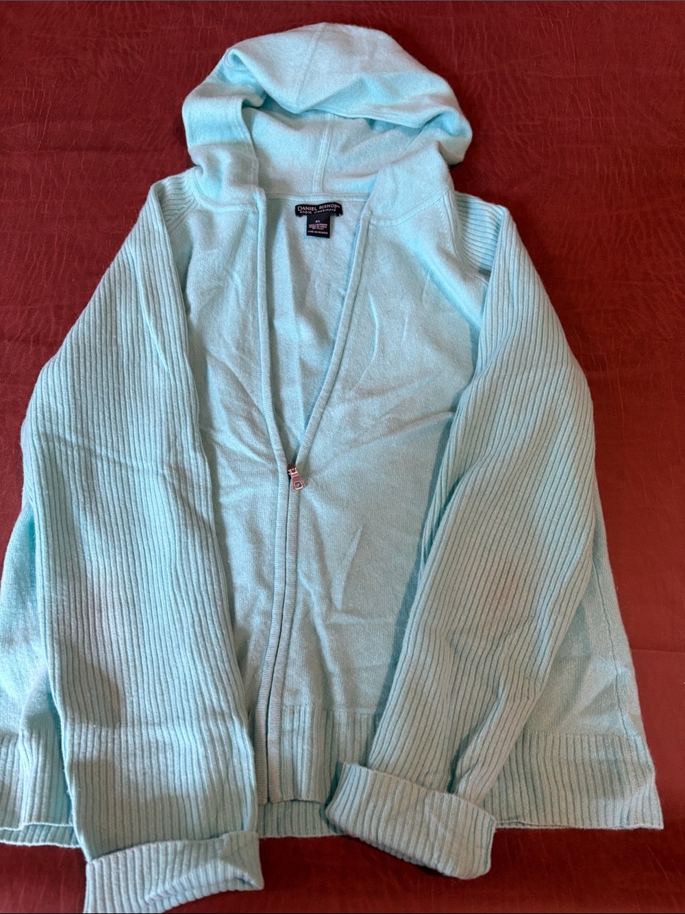 Cozy Light Blue Zip Hoodie